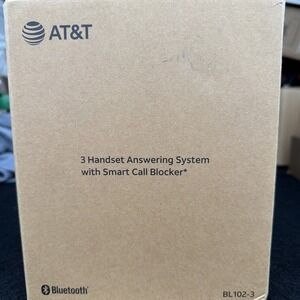 AT&T BL102-3 DECT 6.0 3-Handset Cordless House Phones with Answering Machine